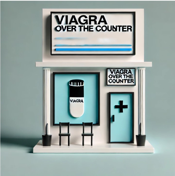 Pharmacy storefront symbolizing Viagra OTC