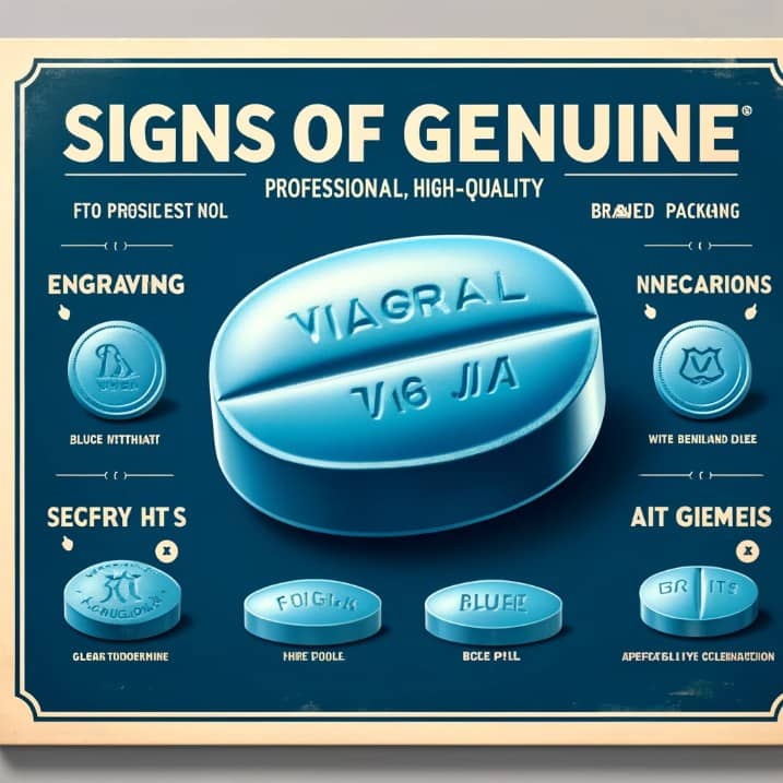 Signs of genuine pills