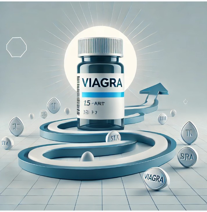 Viagra bottle symbolizing clinical trials