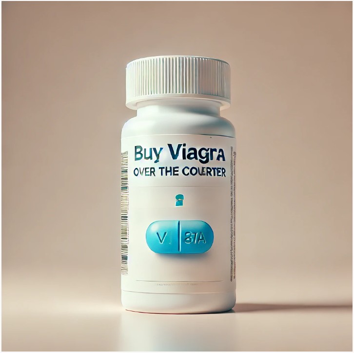 Viagra pill bottle with clean background